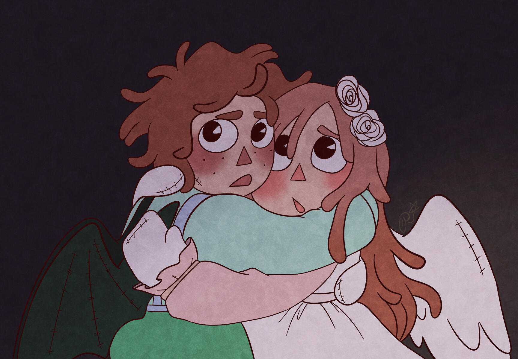 Raggedy Apollo and Angel Fan characters of raggedy ann and andy
