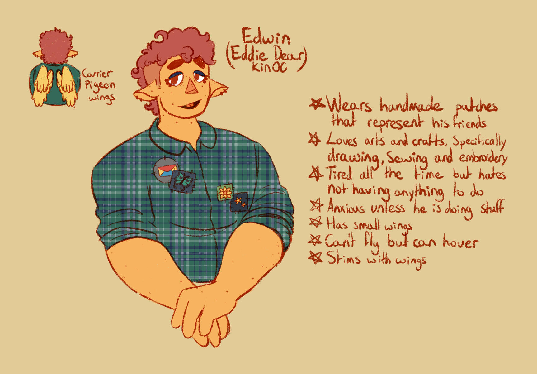 Edwin Welcme home fan character